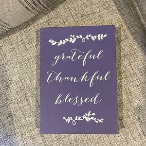 Wooden home decor sign